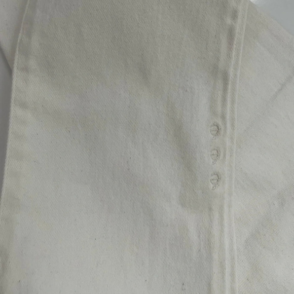 Etica Finn Slim Straight Ankle Vintage White Jeans Size 26 - Picture 7 of 10